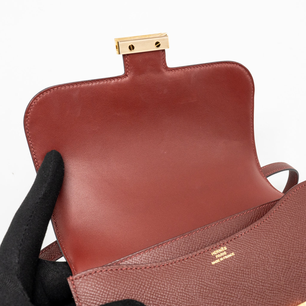 HERMES CONSTANCE MINI EPSOM ROUGH H GHW