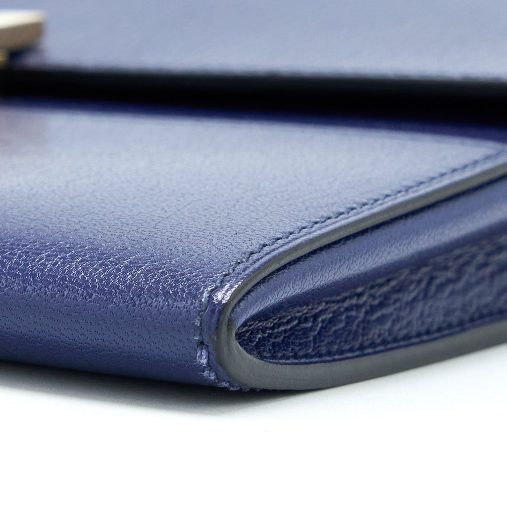 HERMES CINHETIC TO GO CHEVRE CHAMKILA BLUE SAPPHIRE GHW