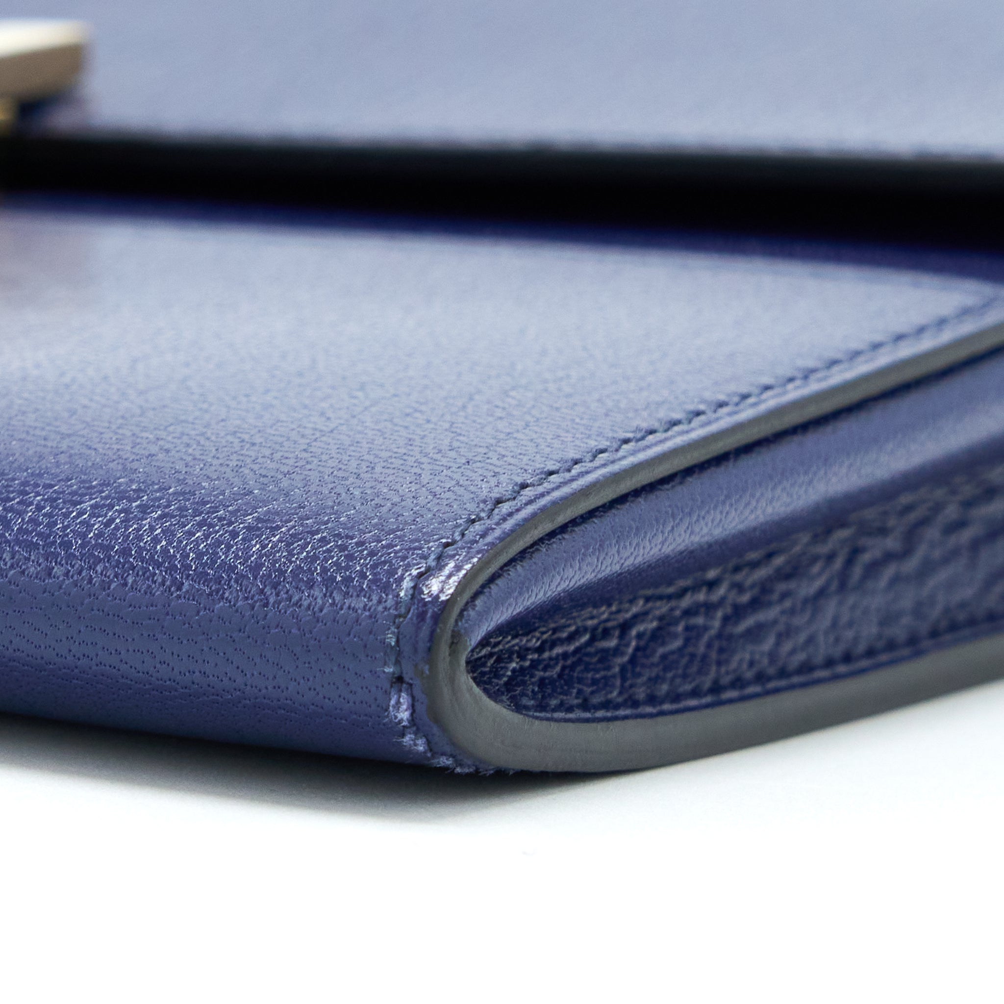 HERMES CINHETIC TO GO CHEVRE CHAMKILA BLUE SAPPHIRE GHW