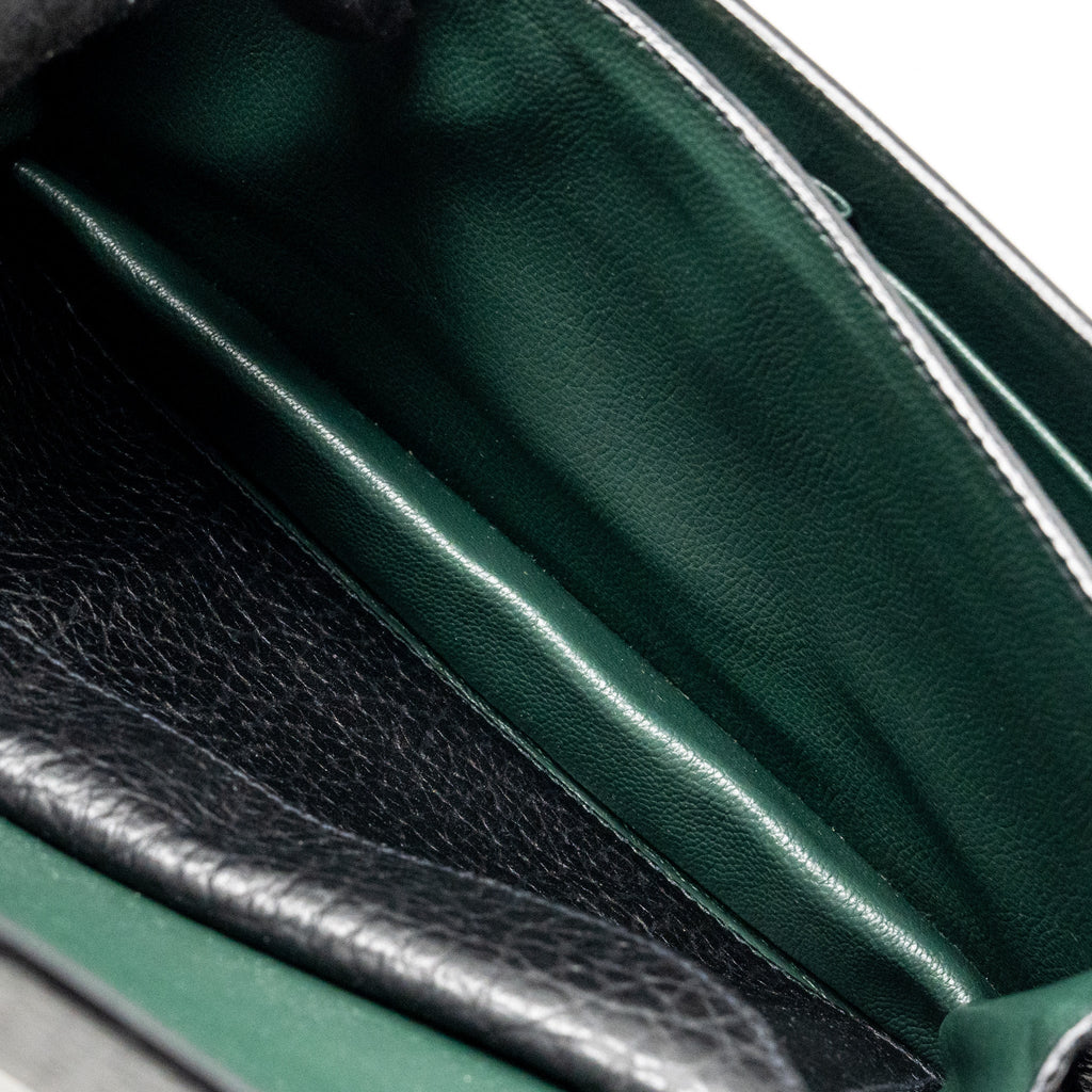 PRADA BERLINO SOUND BAG TWEED/CALFSKIN BLACK/BROWN/GREEN MULTICOLOUR HARDWARE