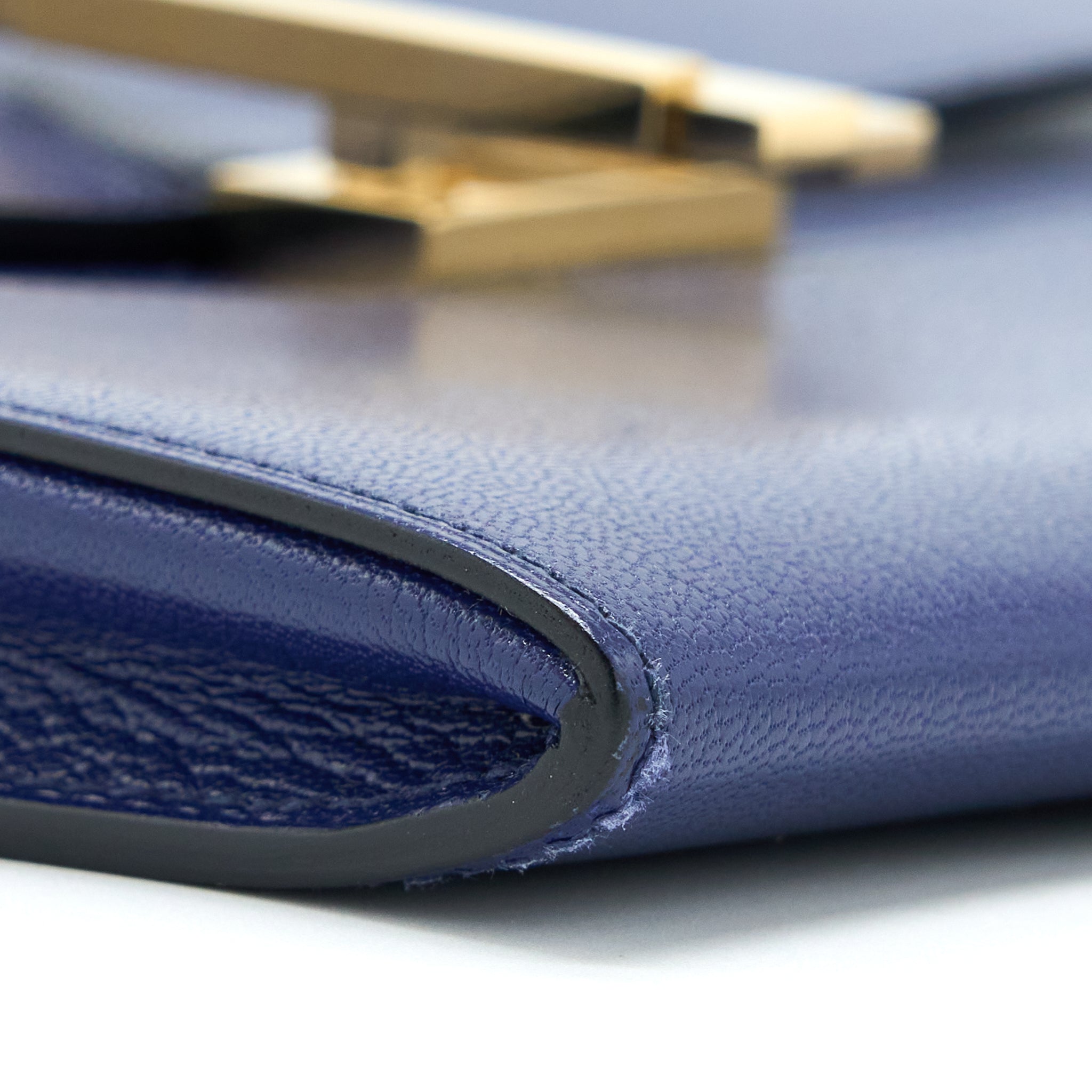 HERMES CINHETIC TO GO CHEVRE CHAMKILA BLUE SAPPHIRE GHW