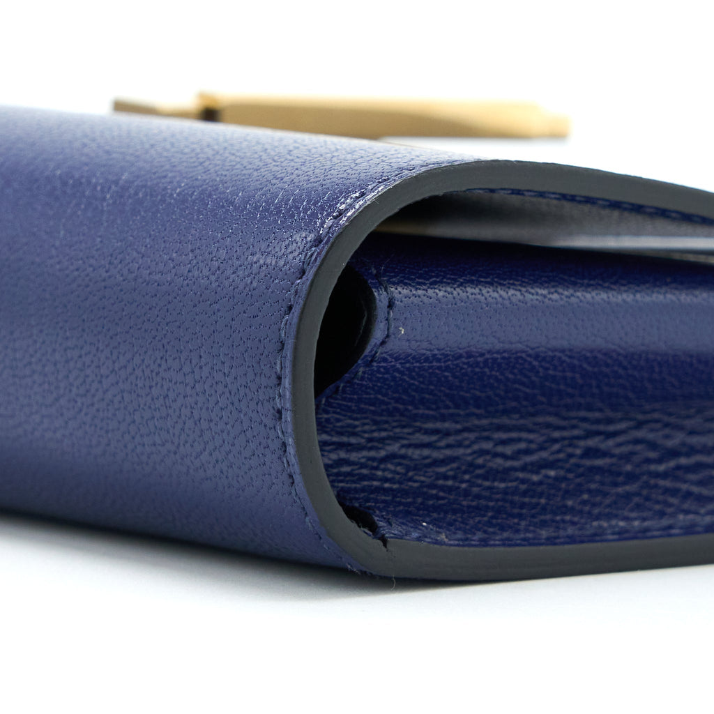 HERMES CINHETIC TO GO CHEVRE CHAMKILA BLUE SAPPHIRE GHW