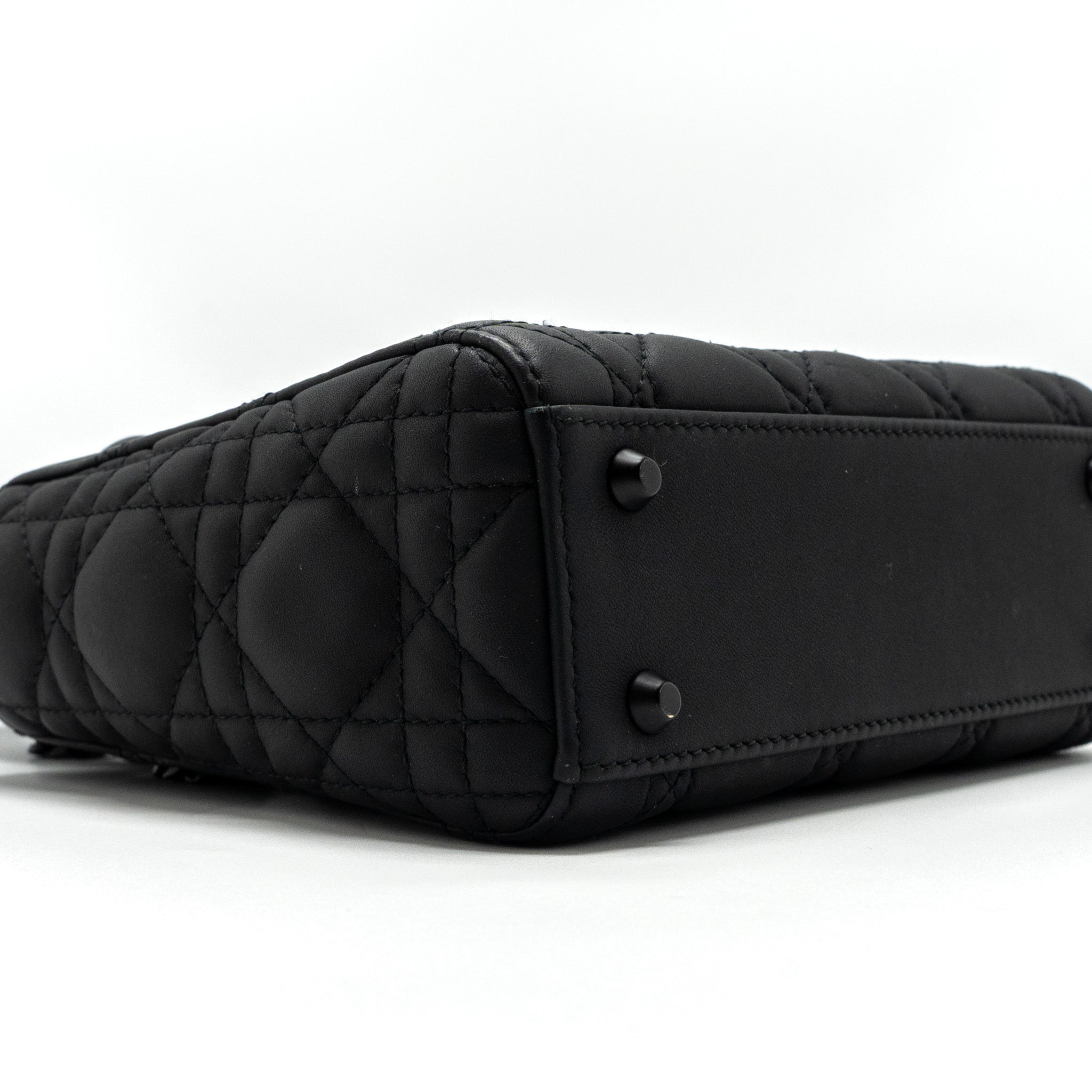 DIOR MINI LADY DIOR CALFSKIN SO BLACK