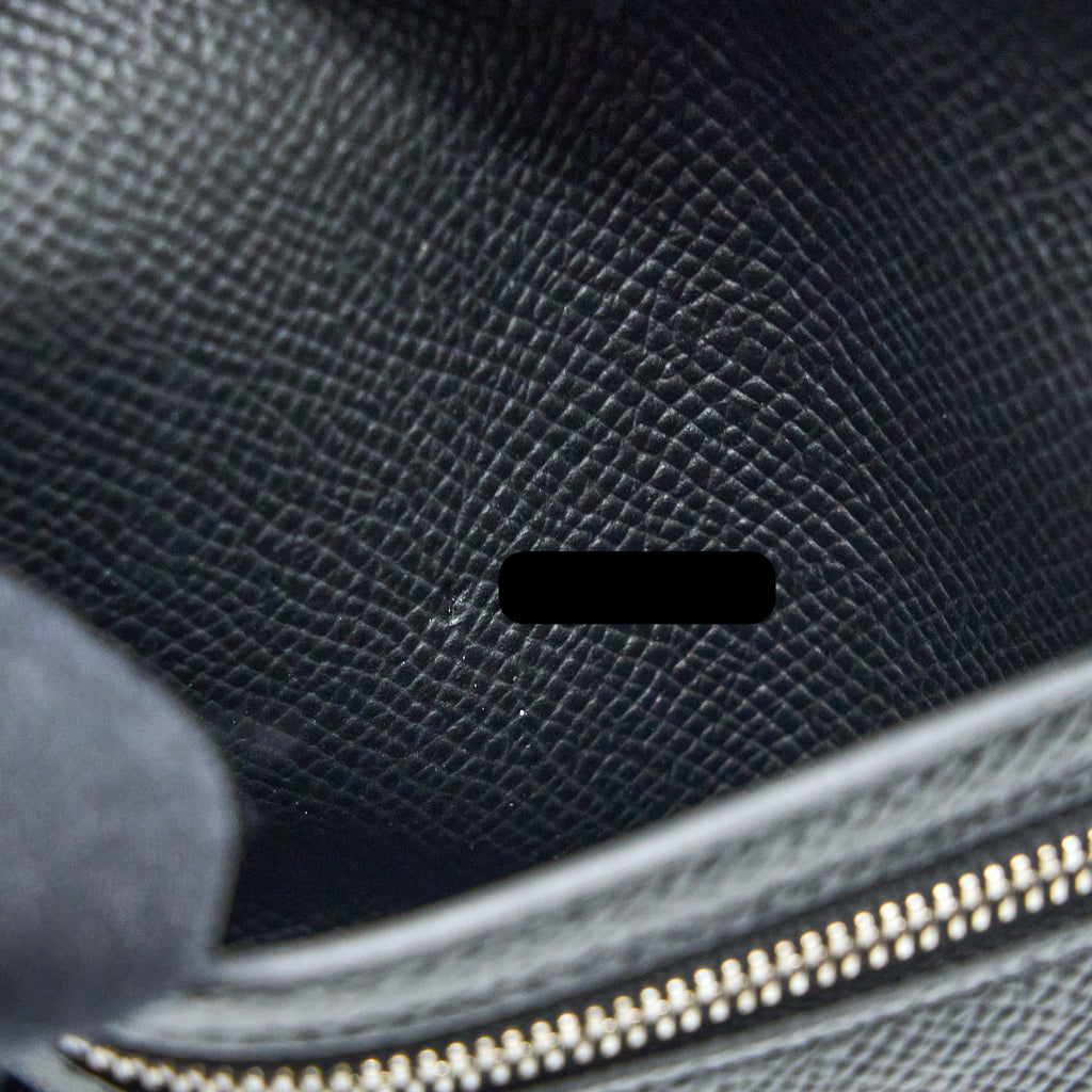 HERMES BEARN COMPACT WALLET EPSOM BLACK SHW