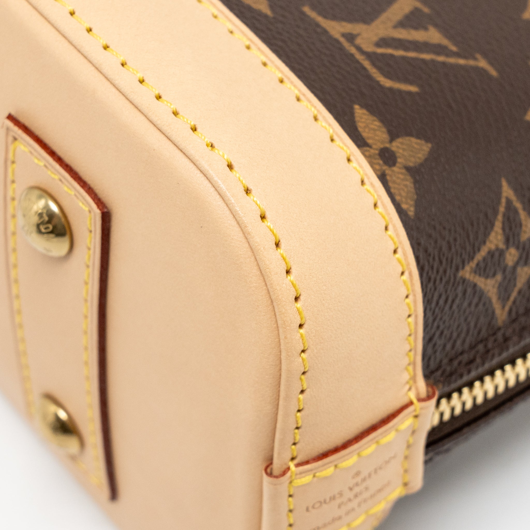 LOUIS VUITTON ALMA BB MONOGRAM CANVAS GHW