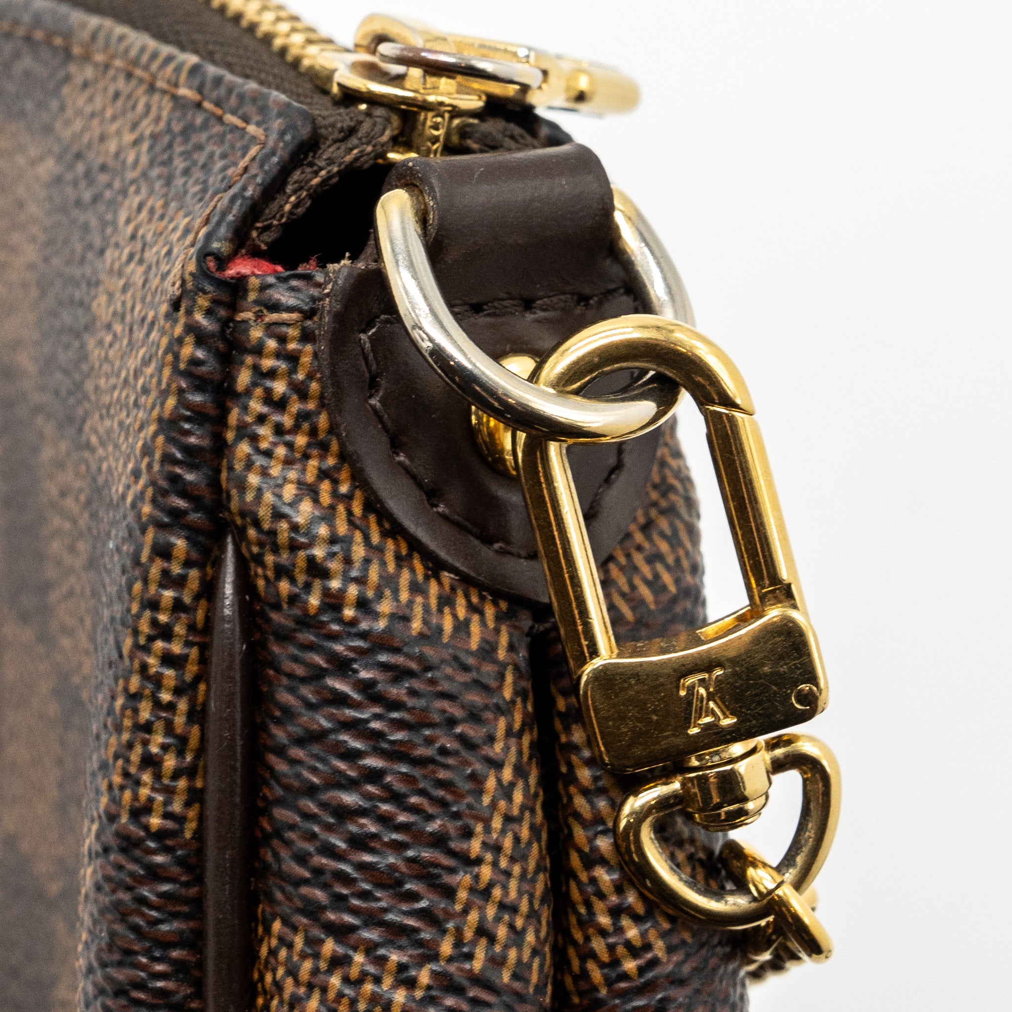 LOUIS VUITTON EVA POCHETTE DAMIER EBENE GHW