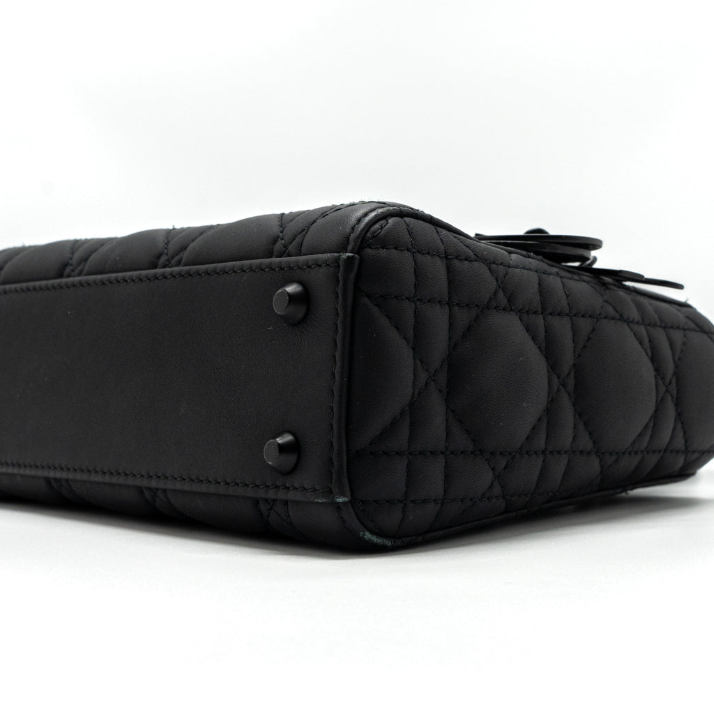 DIOR MINI LADY DIOR CALFSKIN SO BLACK