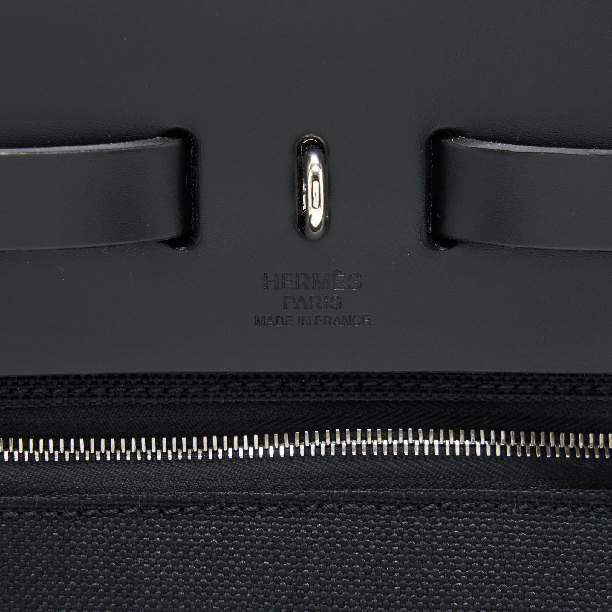 HERMES HERBAG SELLIER ZIP 31 BAG BLACK SHW
