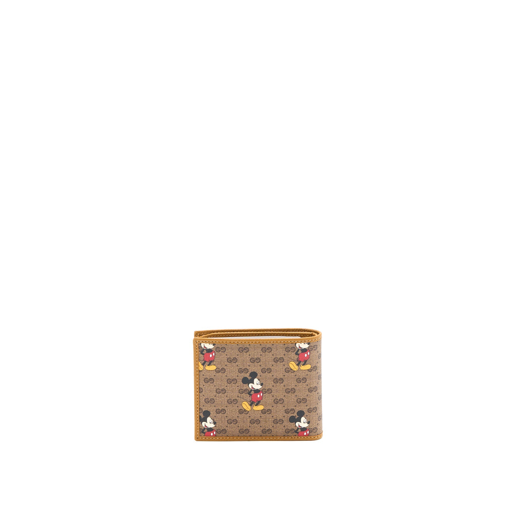 GUCCI X DISNEY MICKEY MOUSE WALLET MINI GG SUPREME BEIGE