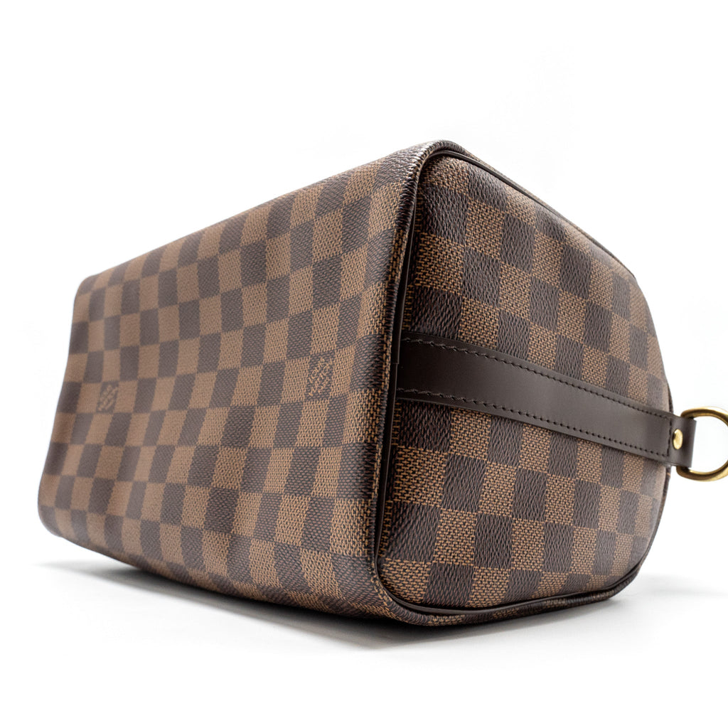 LOUIS VUITTON SPEEDY BANDOULIERE 25 DAMIER EBENE CANVAS GHW