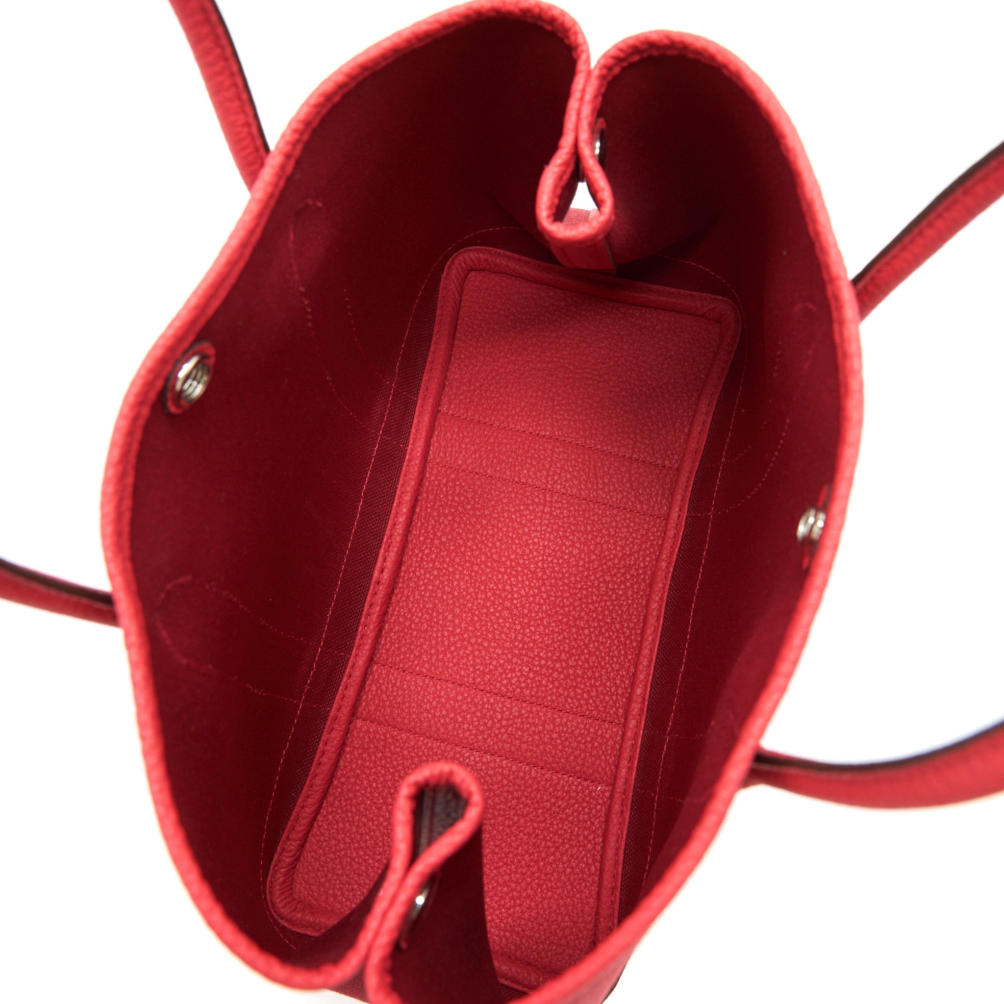 HERMES GARDEN PARTY 30 CANVAS / LEATHER ROUGE GRENAT SHW YEAR 2019