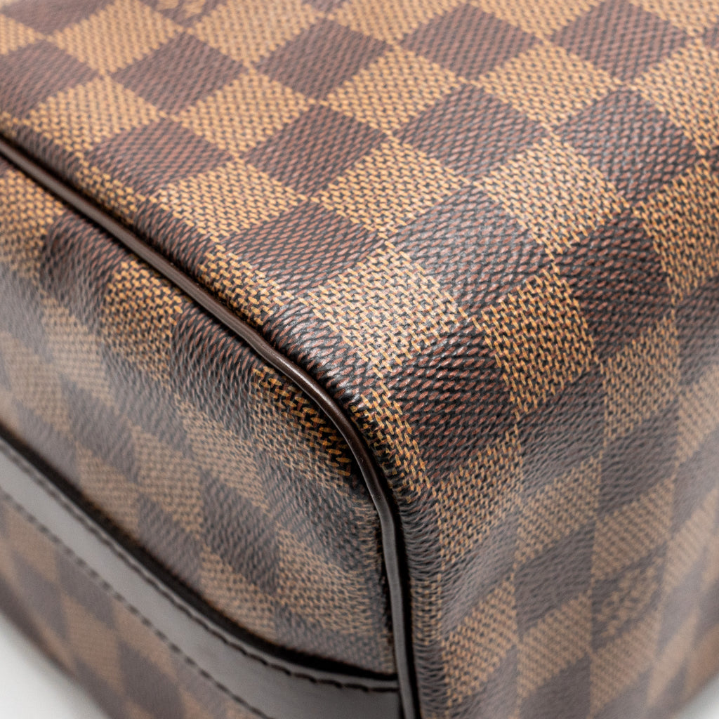 LOUIS VUITTON SPEEDY BANDOULIERE 25 DAMIER EBENE CANVAS GHW