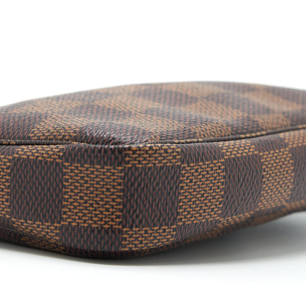 LOUIS VUITTON MINI POCHETTE ACCESSORIES DAMIER EBENE CANVAS GHW