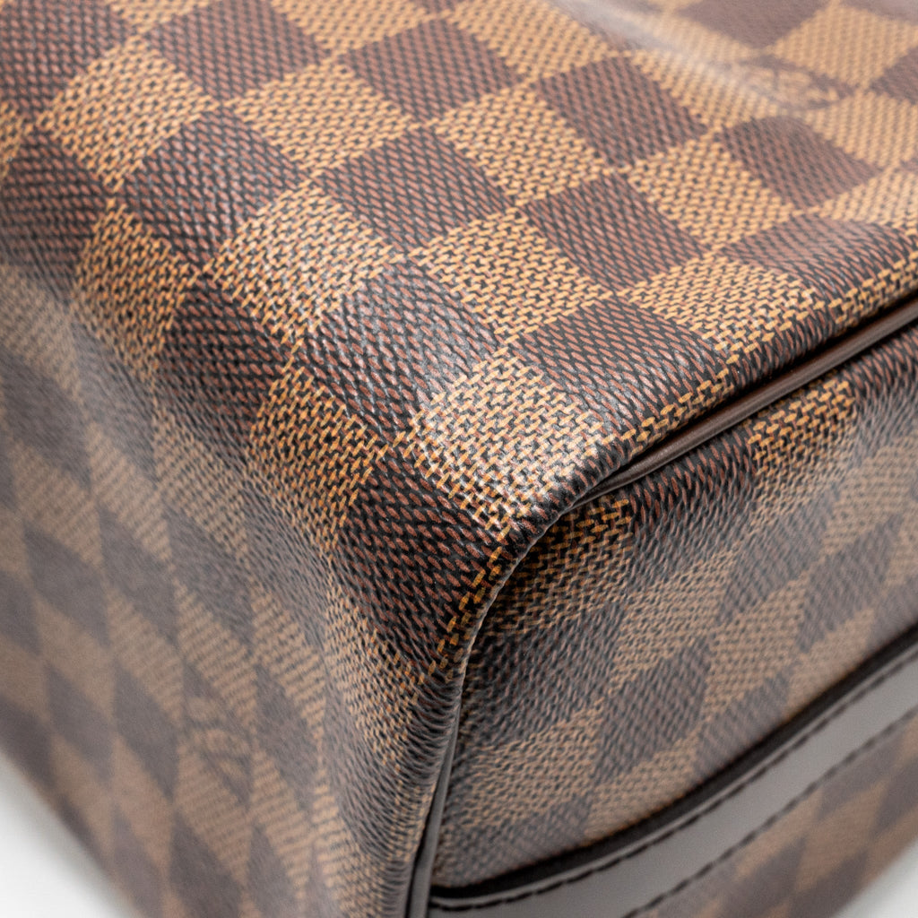LOUIS VUITTON SPEEDY BANDOULIERE 25 DAMIER EBENE CANVAS GHW