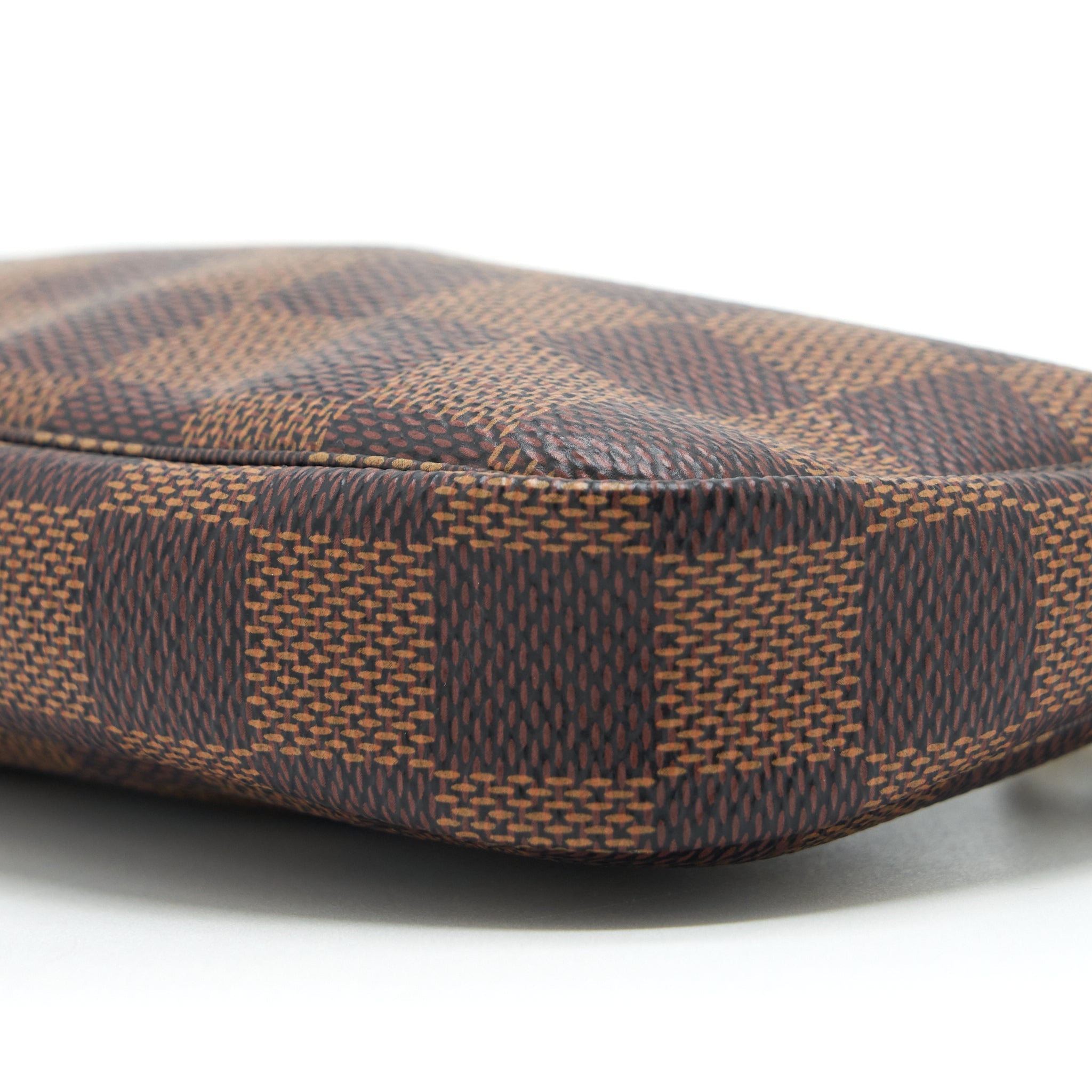 LOUIS VUITTON MINI POCHETTE ACCESSORIES DAMIER EBENE CANVAS GHW