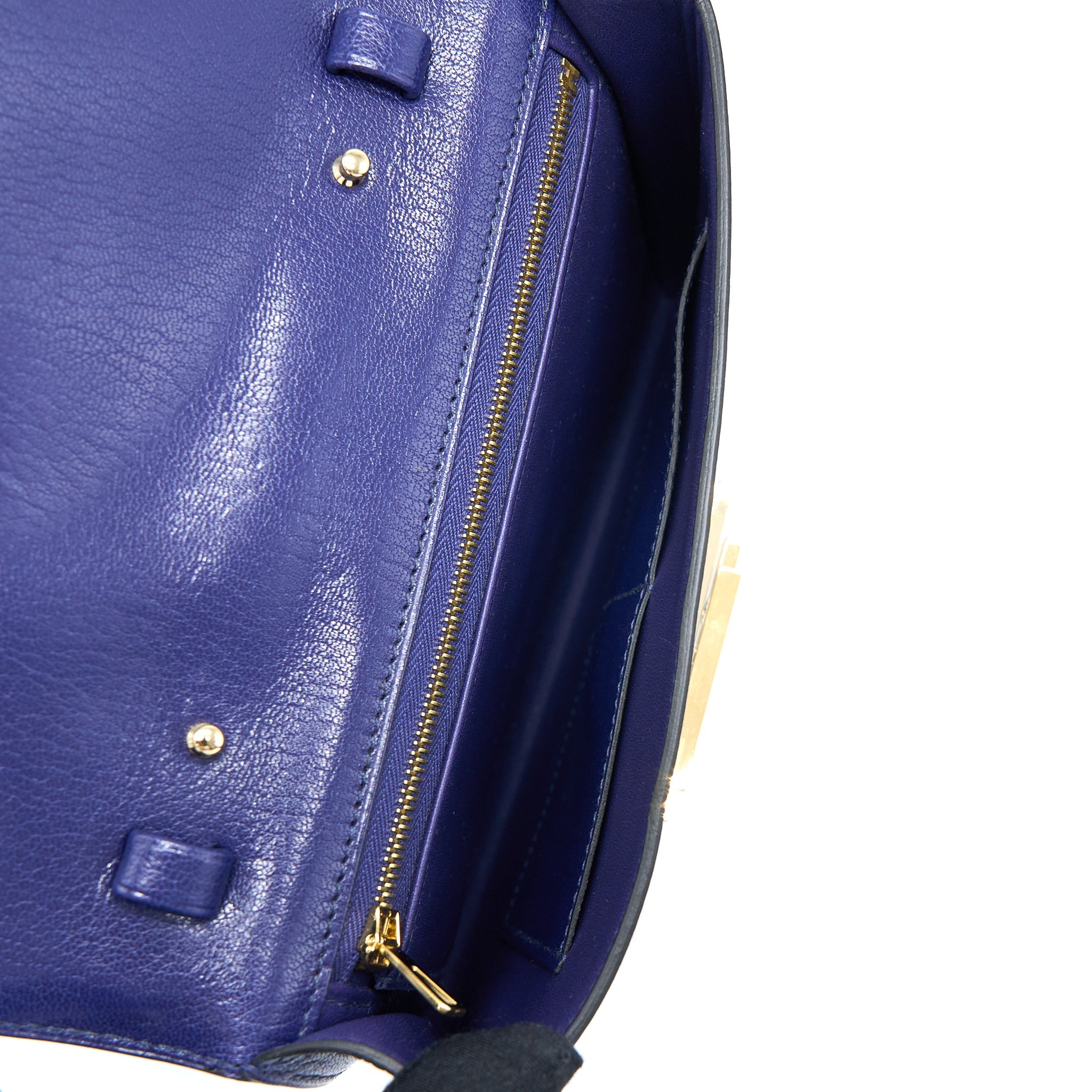 HERMES CINHETIC TO GO CHEVRE CHAMKILA BLUE SAPPHIRE GHW