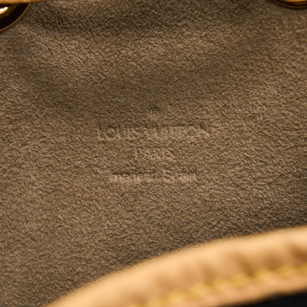 LOUIS VUITTON PETIT NOE BLACK MONOGRAM MULTICOLOUR GHW