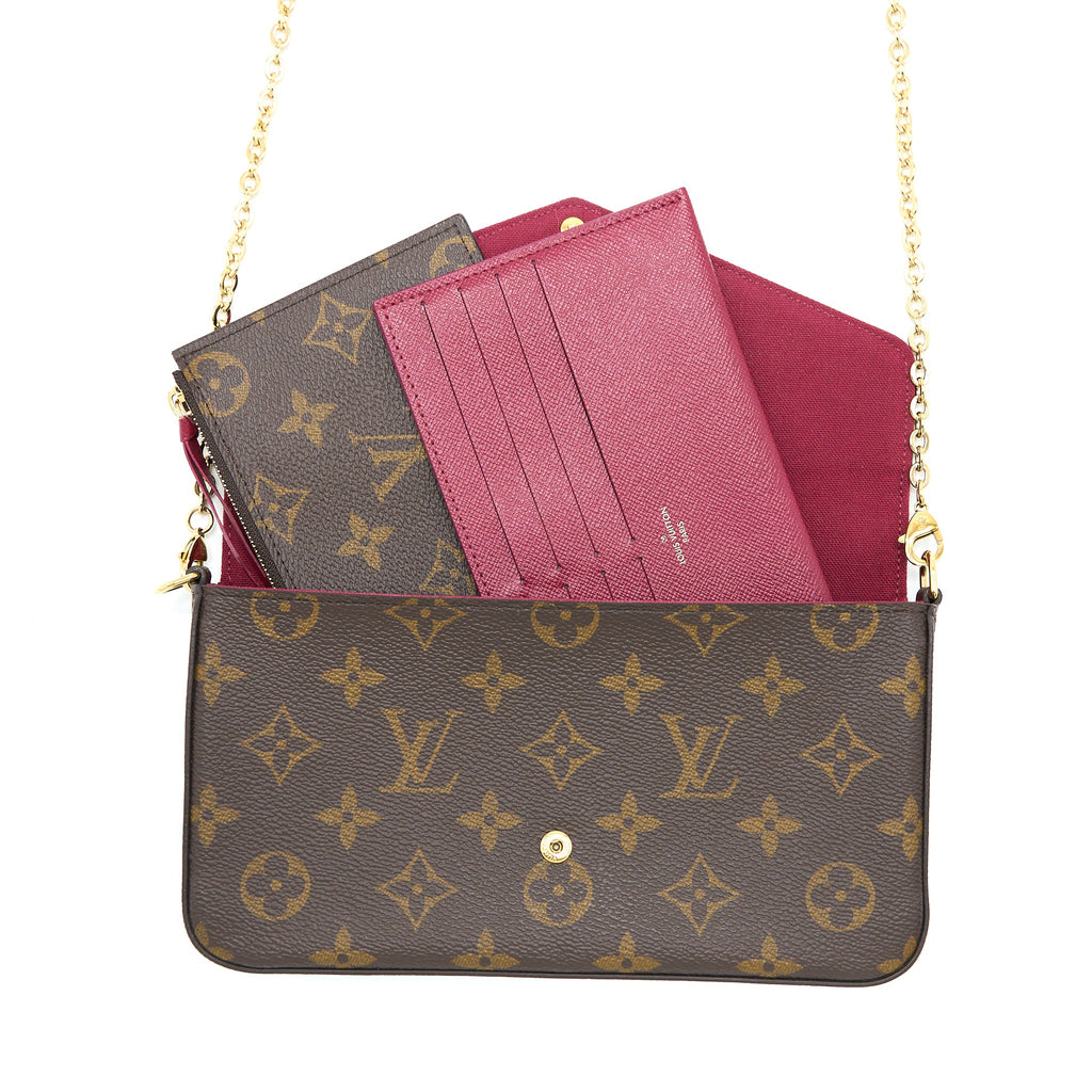 LOUIS VUITTON FELICIE POCHETTE MONOGRAM CANVAS GHW