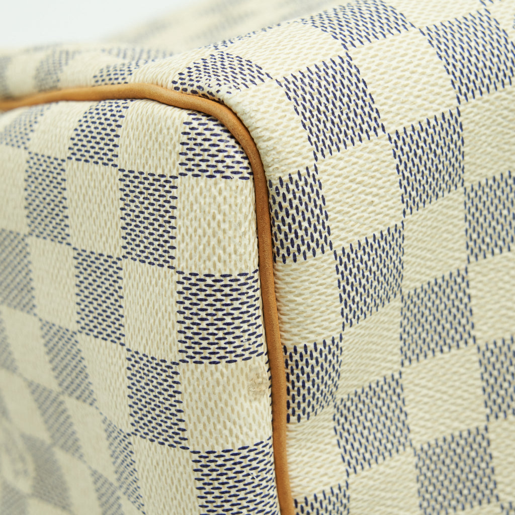 LOUIS VUITTON SPEEDY 30 DAMIER AZUR CANVAS GHW