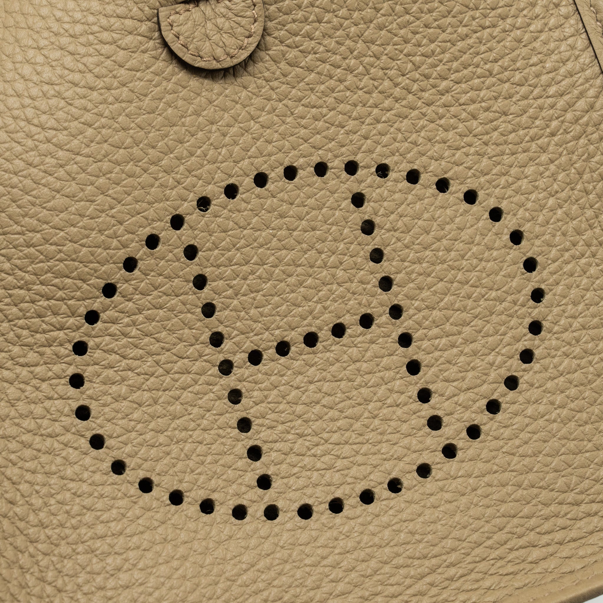 HERMES MINI EVELYNE CLEMENCE BEIGE MARFA GHW