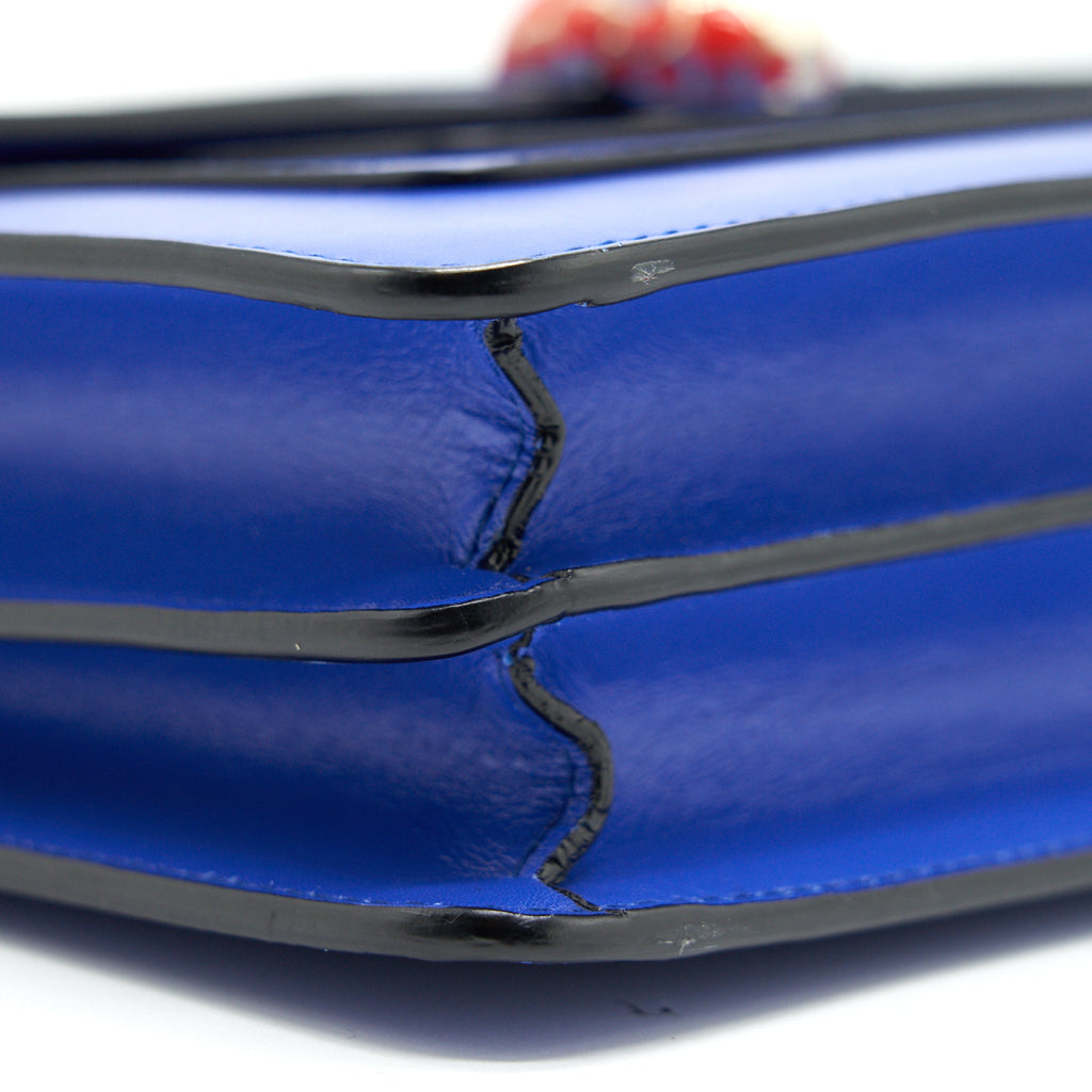 BVLGARI SERPENTI FOREVER SHOULDER BAG IN BLUE GHW