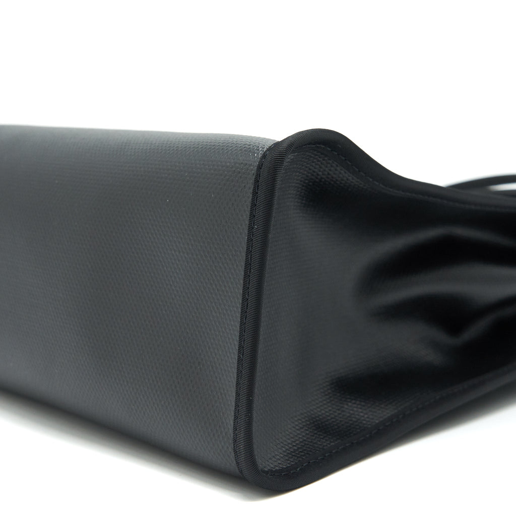 HERMES HERBAG 31 WITH BERLINE CANVAS AND HUNTER IN BLACK