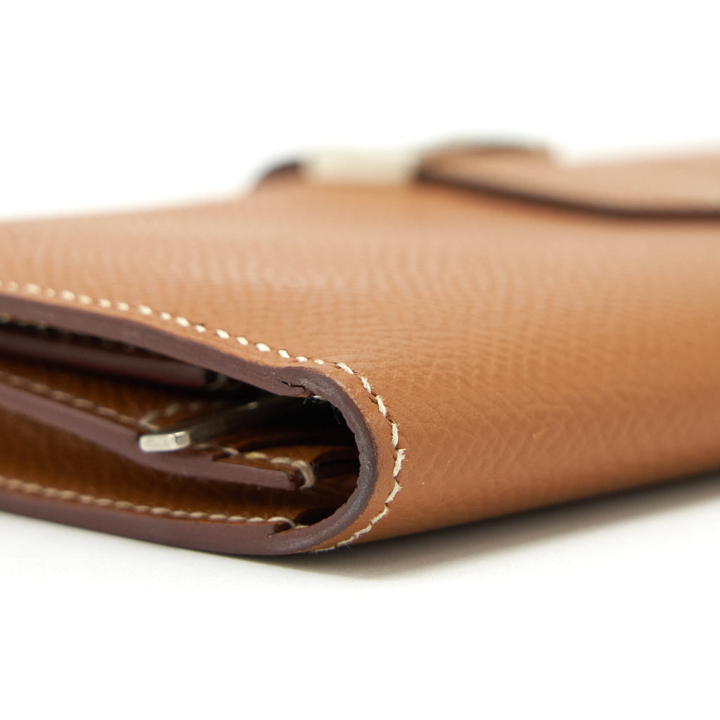 HERMES BEARN WALLET EPSOM GOLD SHW