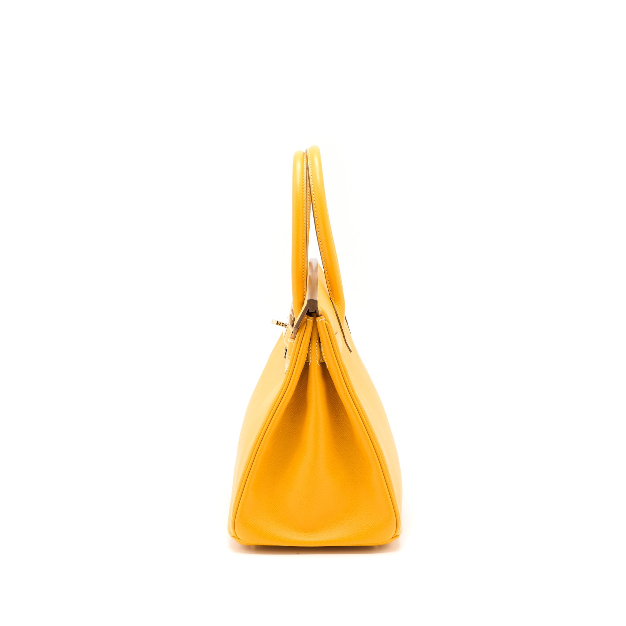 HERMES BIRKIN 30 EPSOM 9V JAUNE D’OR LGHW