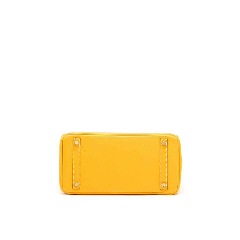 HERMES BIRKIN 30 EPSOM 9V JAUNE D’OR LGHW