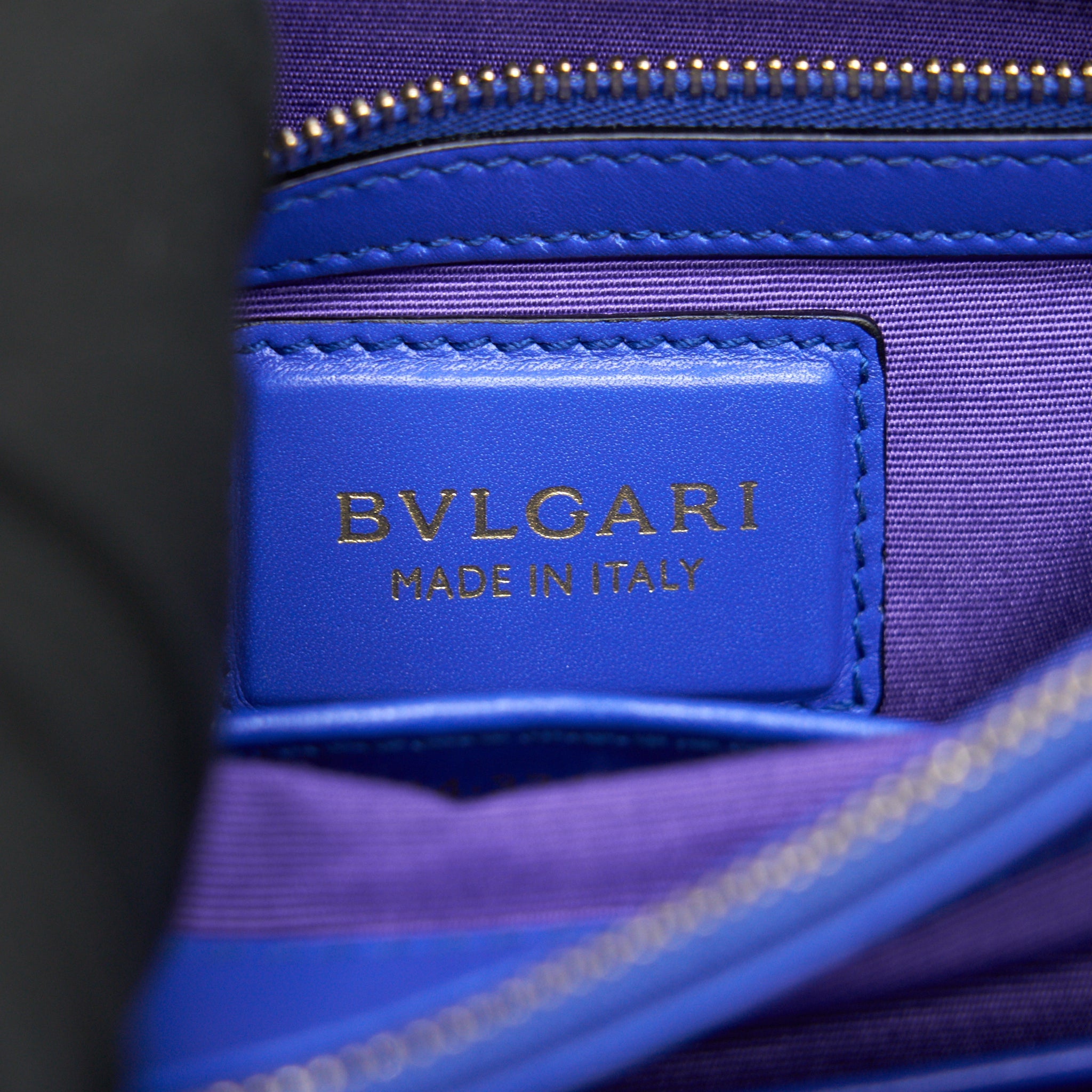 BVLGARI SERPENTI FOREVER SHOULDER BAG IN BLUE GHW