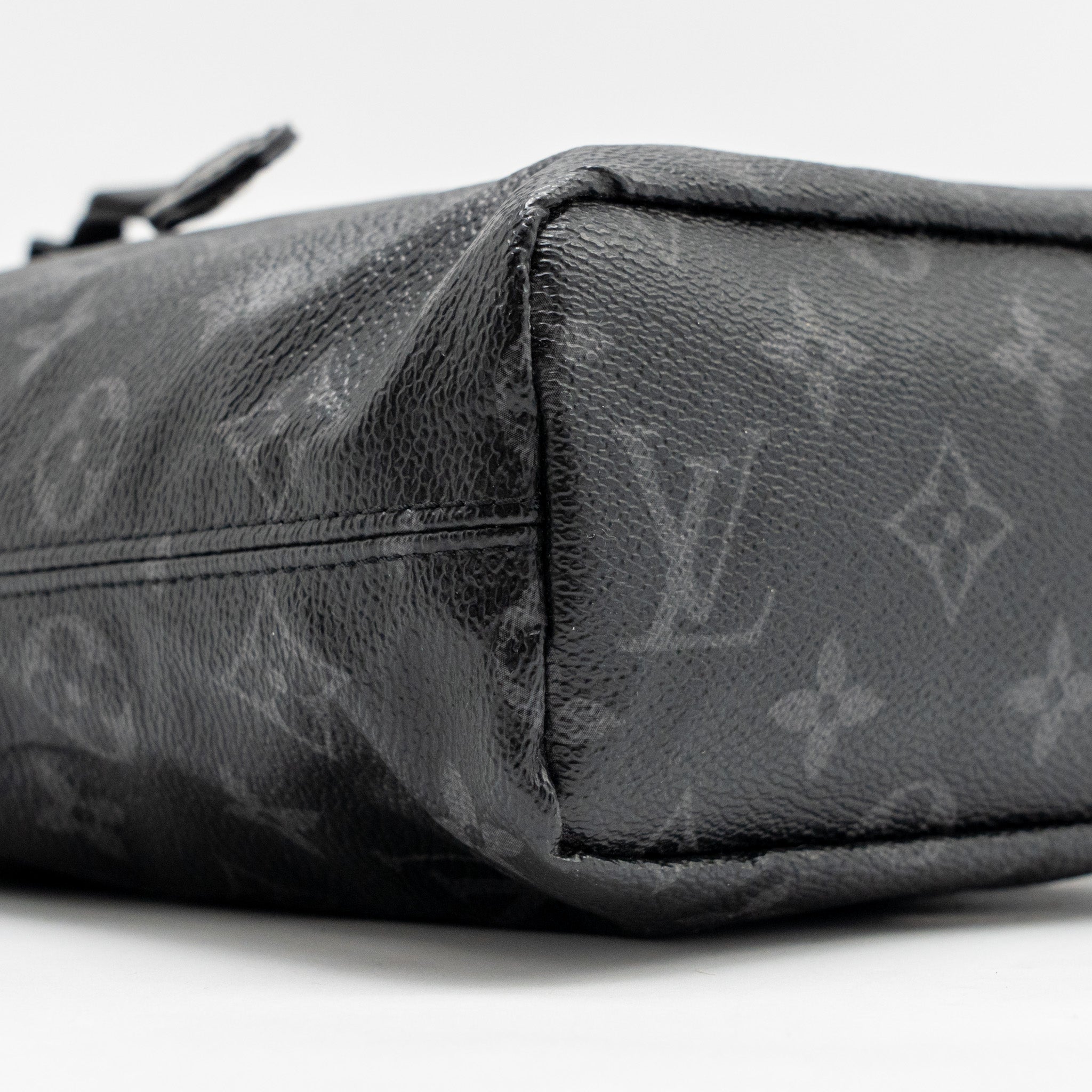 LOUIS VUITTON MONOGRAM ECLIPSE FRAGMENT NANO BAG CANVAS BLACK SHW