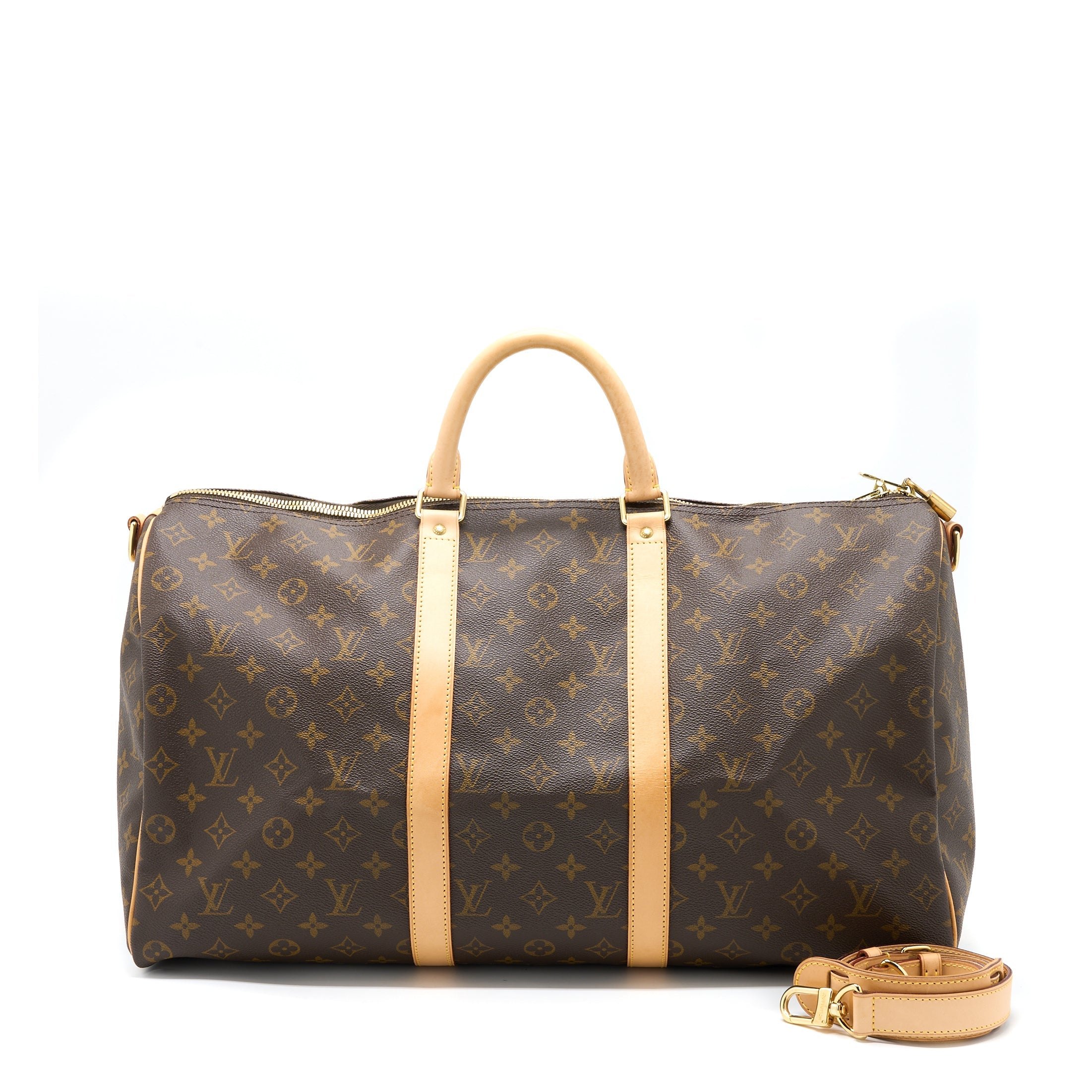 LOUIS VUITTON KEEPALL BANDOULIERE 50 MONOGRAM CANVAS GHW