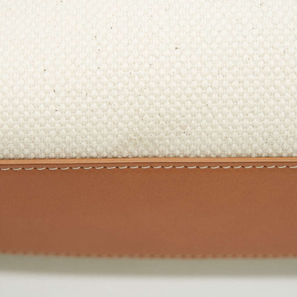 CELINE SMALL VERTICAL CABAS CANVAS WITH CELINE PRINT AND CALFSKIN