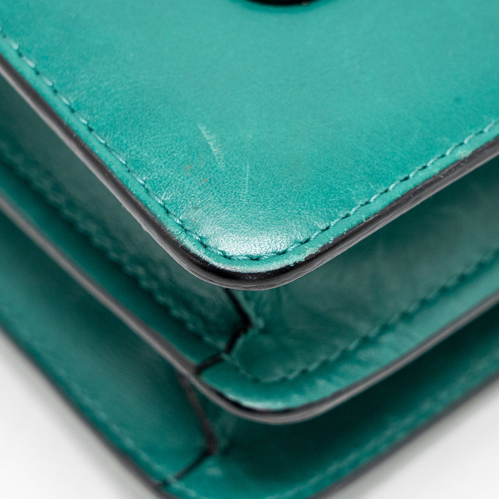 BVLGARI SERPENTI FOREVER BAG CALFSKIN GREEN LGHW