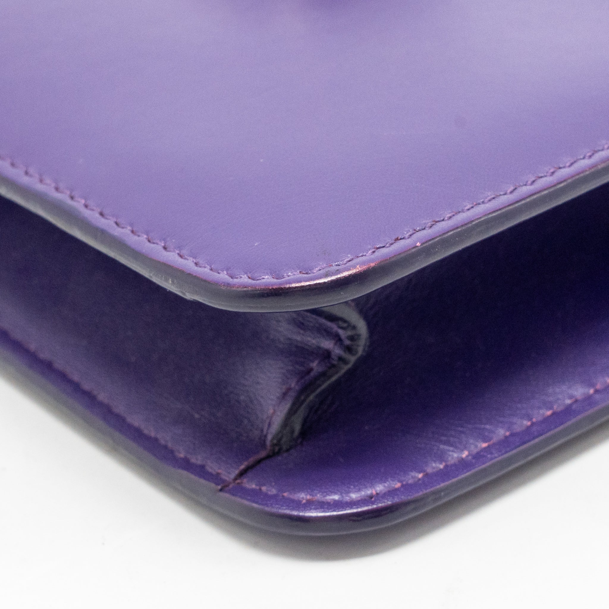 BVLGARI SERPENTI FOREVER BAG CRYSTAL GALUCHAT/CALFSKIN PURPLE LGHW