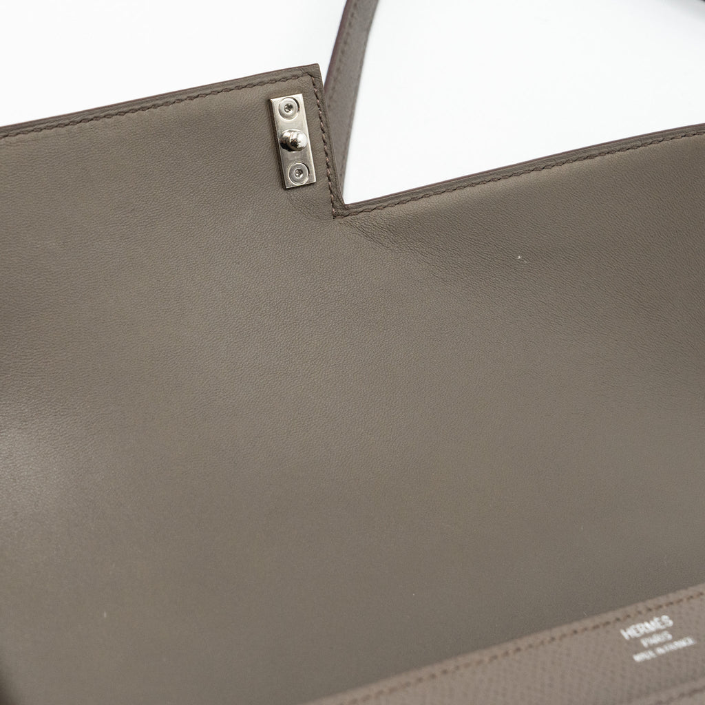 HERMES VERROU 21 EPSOM GRIS ETAIN SHW