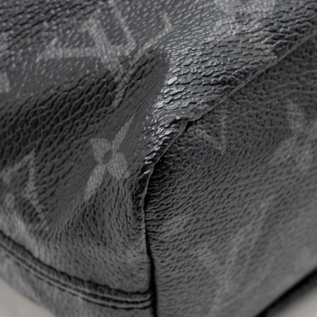 LOUIS VUITTON MONOGRAM ECLIPSE FRAGMENT NANO BAG CANVAS BLACK SHW