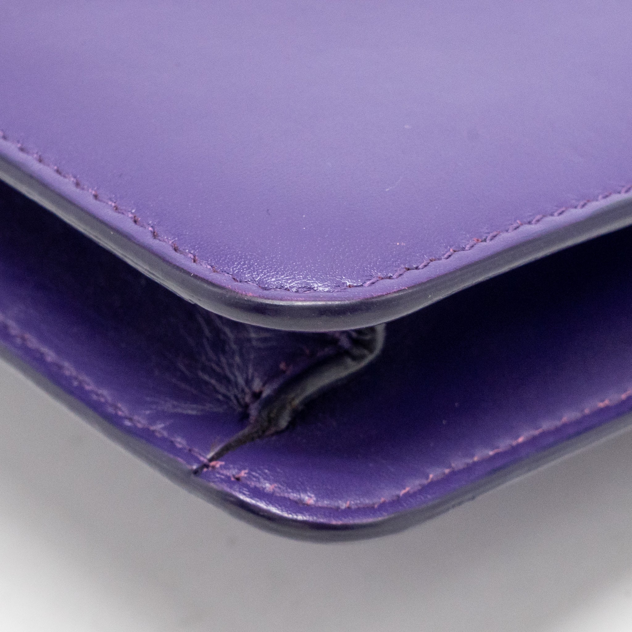 BVLGARI SERPENTI FOREVER BAG CRYSTAL GALUCHAT/CALFSKIN PURPLE LGHW