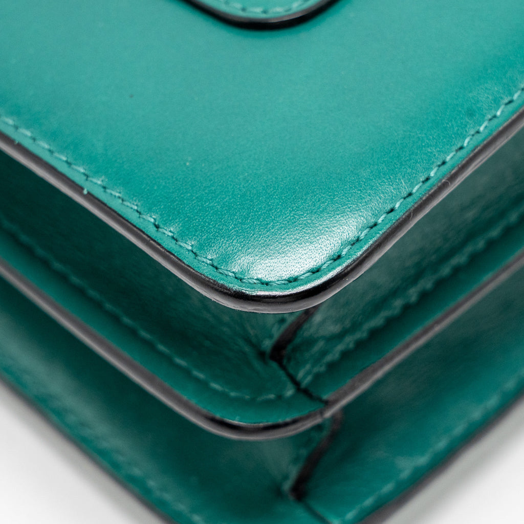 BVLGARI SERPENTI FOREVER BAG CALFSKIN GREEN LGHW