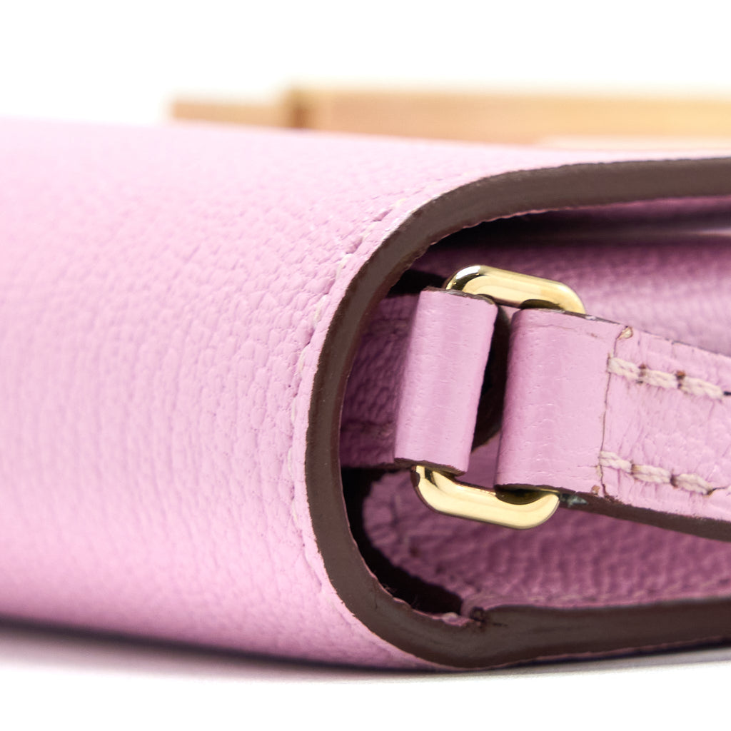 HERMES CINHETIC TO GO CHÈVRE MYSORE X9 MAUVE SYLVESTRE GHW
