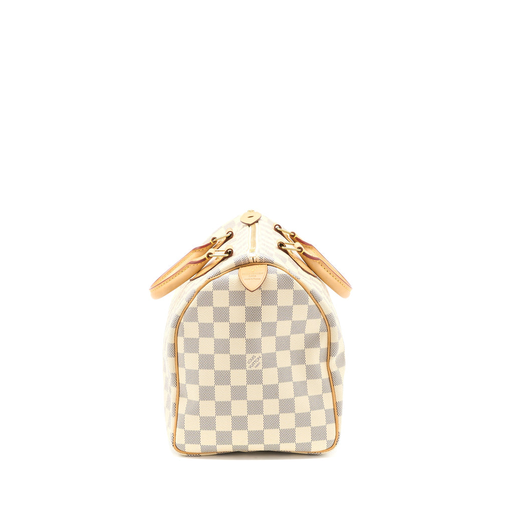 LOUIS VUITTON SPEEDY 30 DAMIER AZUR CANVAS GHW