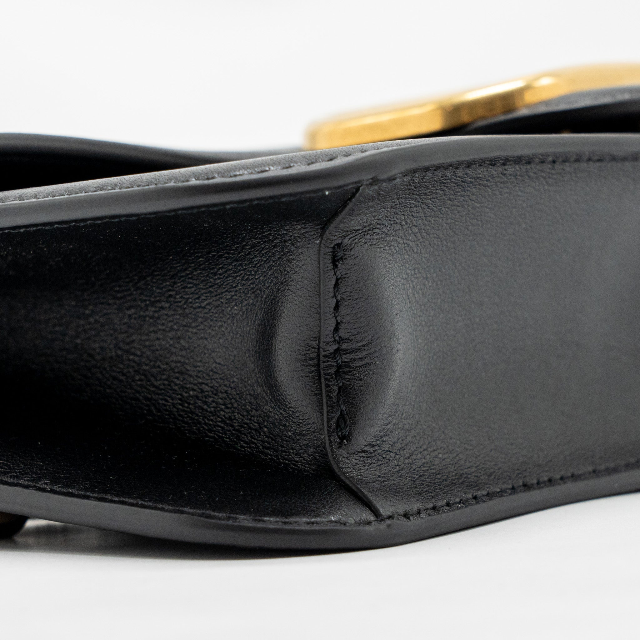 VALENTINO SMALL V LOGO CROSSBODY BAG CALFSKIN BLACK GHW