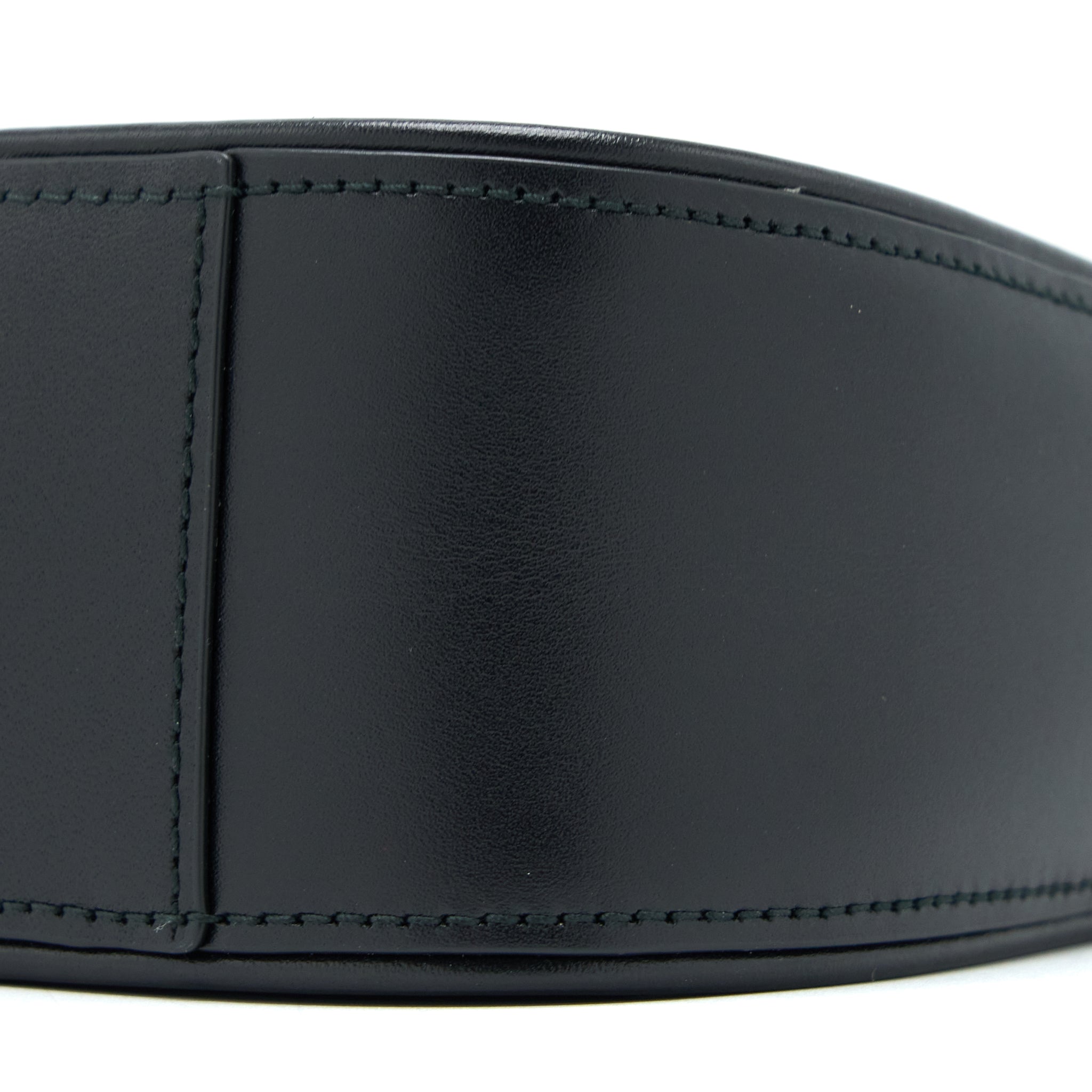 SAINT LAURENT LE 5 A 7 SMOOTH CALFSKIN BLACK BRUSHED GHW