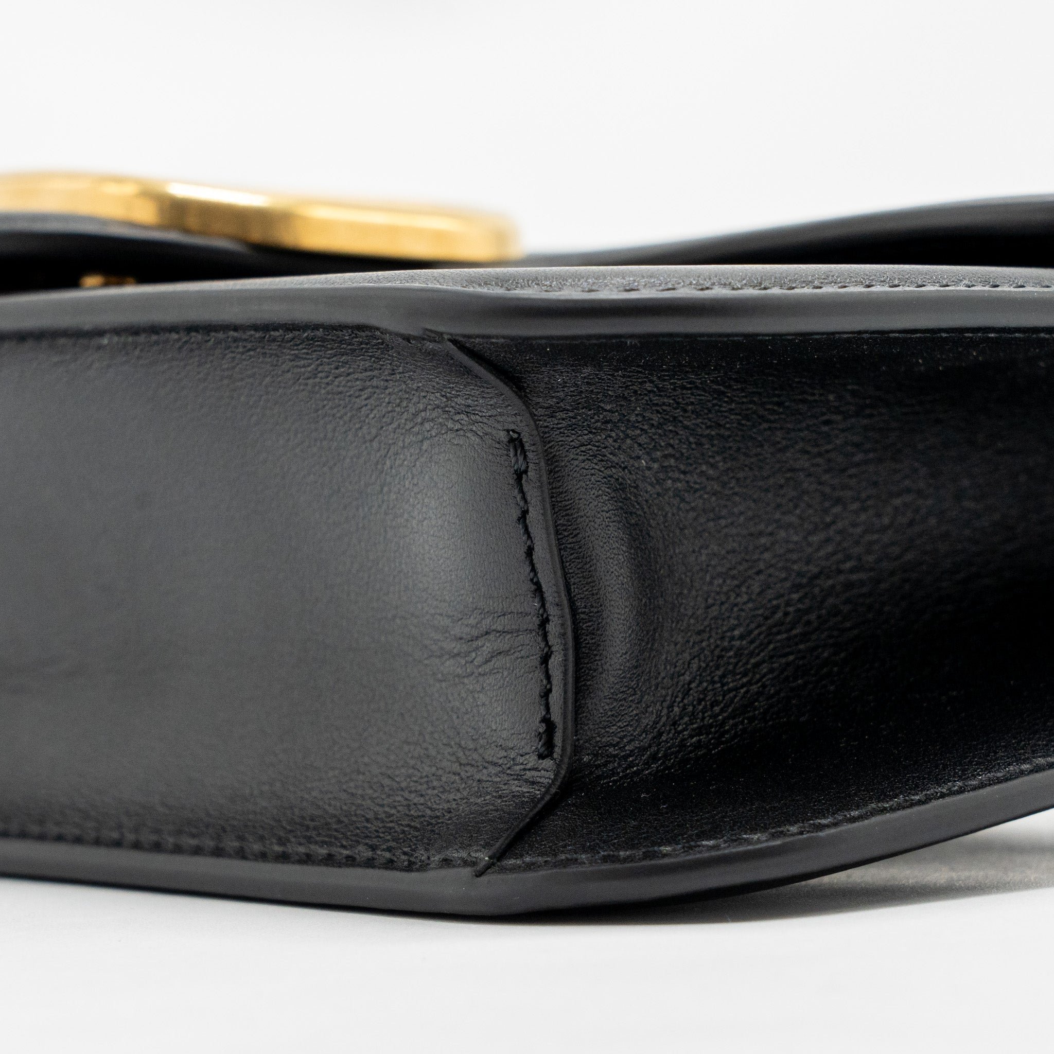 VALENTINO SMALL V LOGO CROSSBODY BAG CALFSKIN BLACK GHW