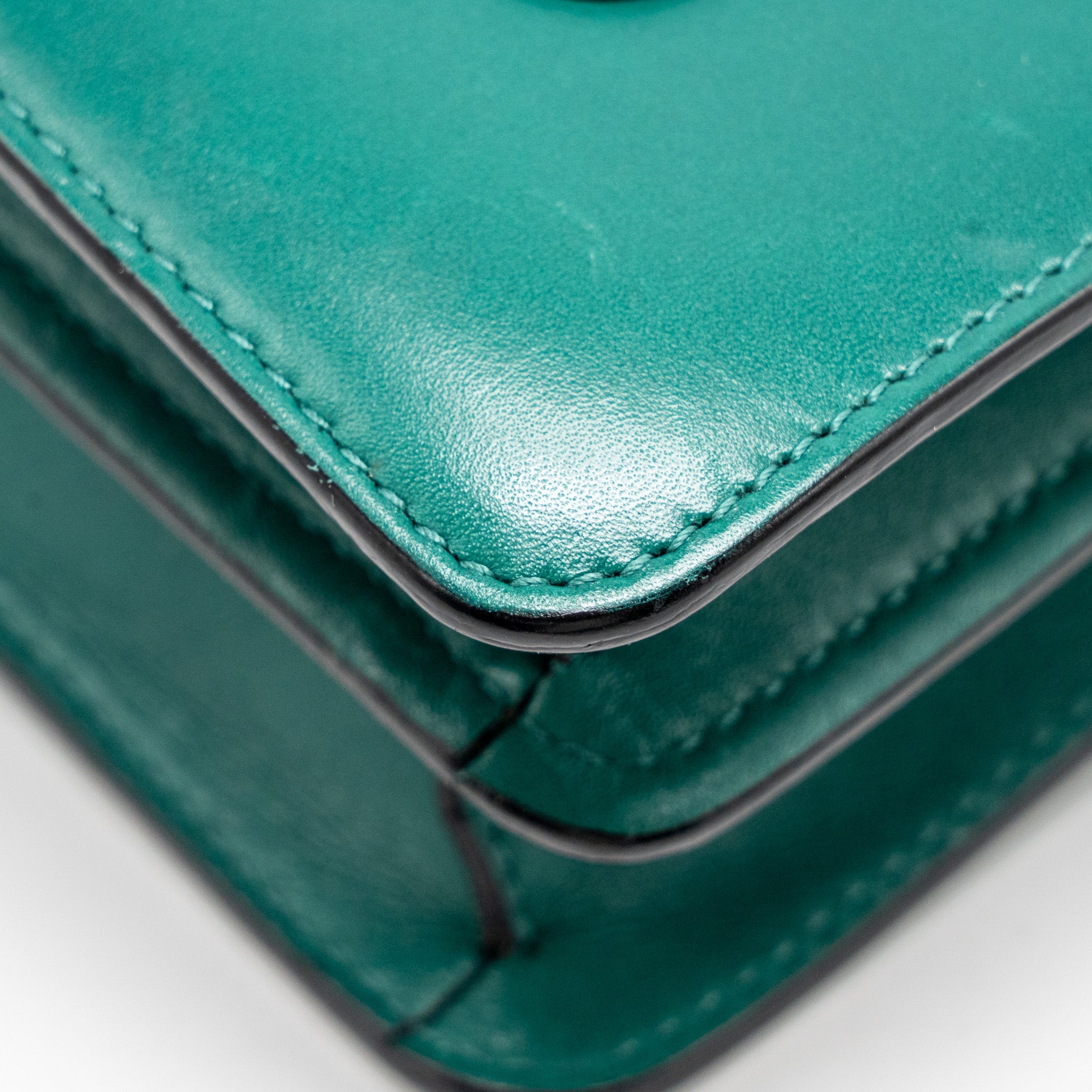 BVLGARI SERPENTI FOREVER BAG CALFSKIN GREEN LGHW