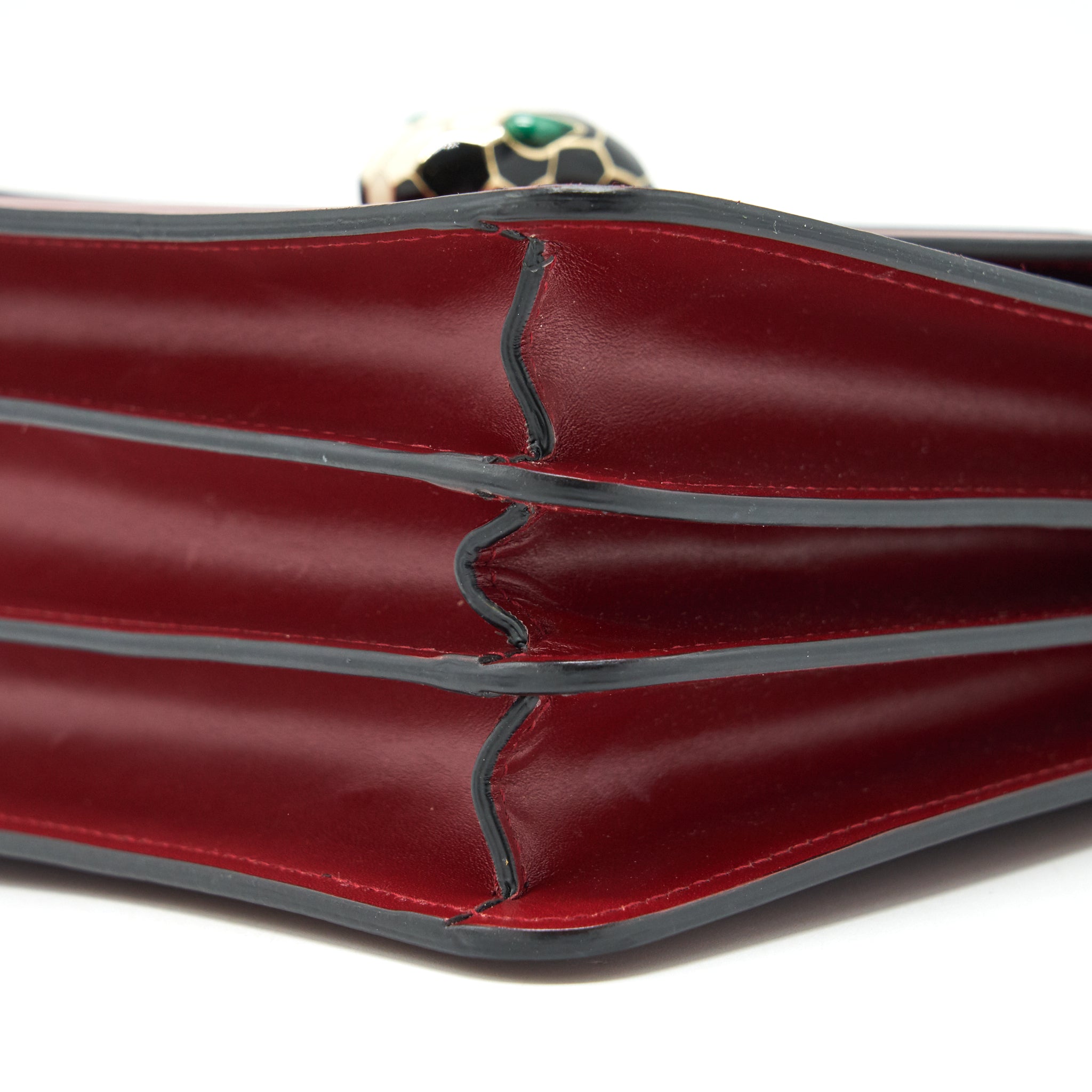 BVLGARI SERPENTI FOREVER TOP HANDLE BAG RED GHW