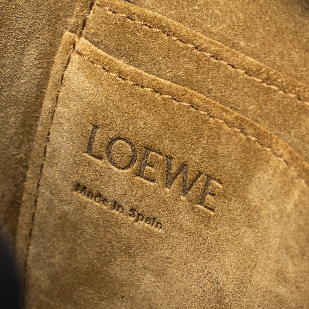 LOEWE MINI GATE DUAL BAG CALFSKIN BLACK GHW