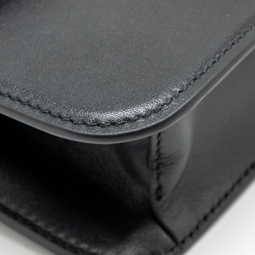 VALENTINO SMALL V LOGO CROSSBODY BAG CALFSKIN BLACK GHW