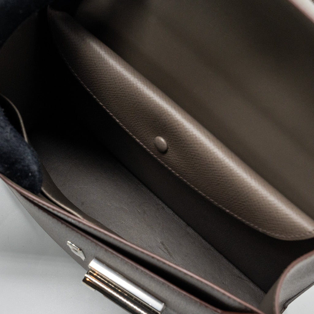 HERMES VERROU 21 EPSOM GRIS ETAIN SHW