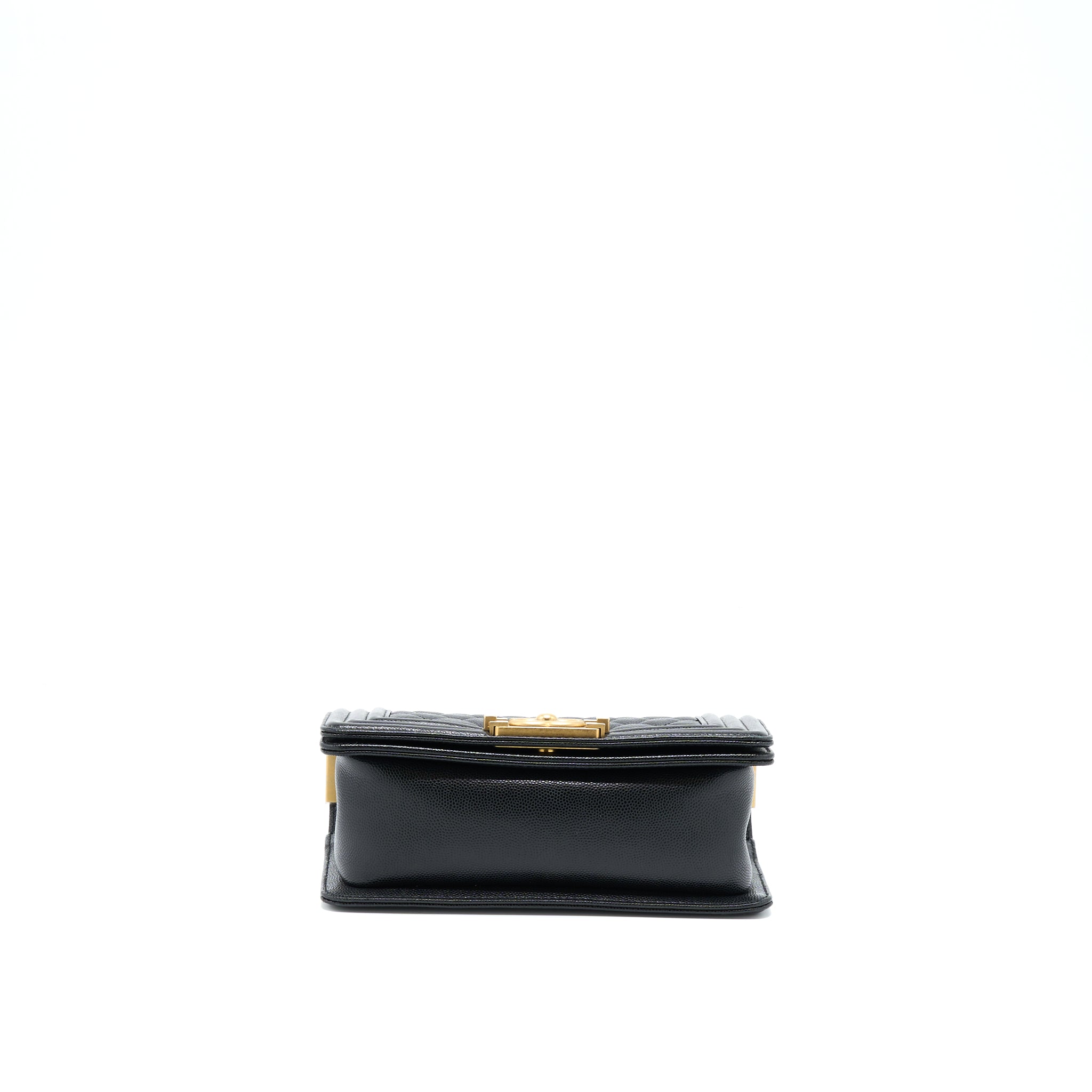 CHANEL SMALL BOY BAG CAVIAR BLACK GHW